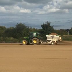 Sand capping and seeding